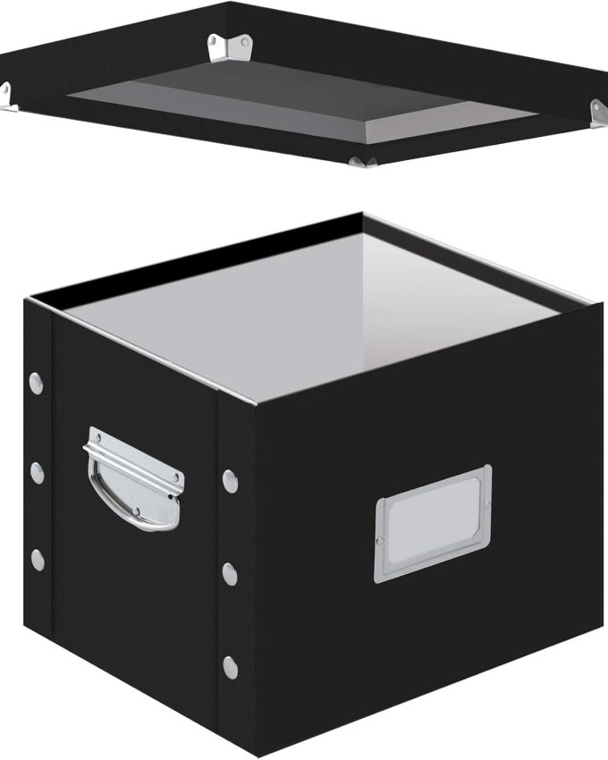 Letter-Size File Box, Black