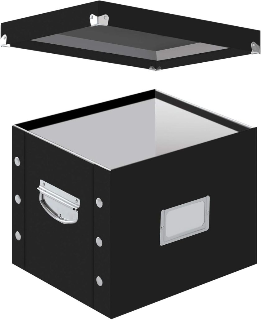 Letter-Size File Box, Black - Image 2