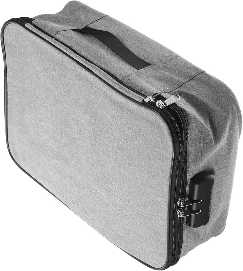 Fireproof Storage Box Cationic Fabric Id Folder Multi-layer Office